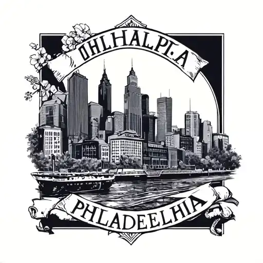 Philadelphia tattoo drawling tattoo design idea