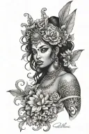oshun tattoo design idea