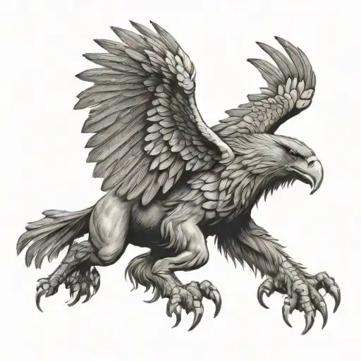 Adversor et admorsus, boar fighting eagle tattoo design idea