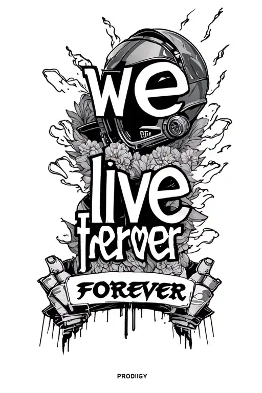 "we live forever" The prodigy chemical brothers daft punk tattoo design idea
