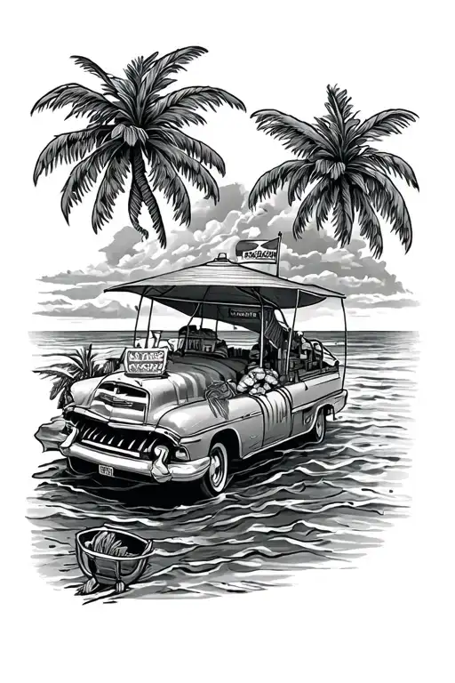 national lampoons vacation themed tattoo featuring tattoo design idea