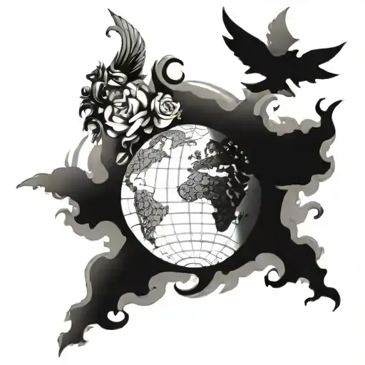 Thus the world was created. tattoo design idea
