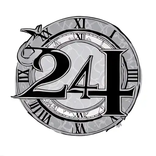 24 Roman Numeral tattoo design idea