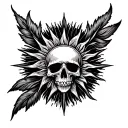 Sublime Sun alblum logo unique tattoo design idea