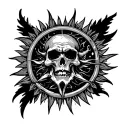 Sublime Sun alblum logo unique tattoo design idea