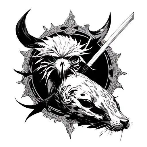 Minato and the seal of the grim tattoo design idea