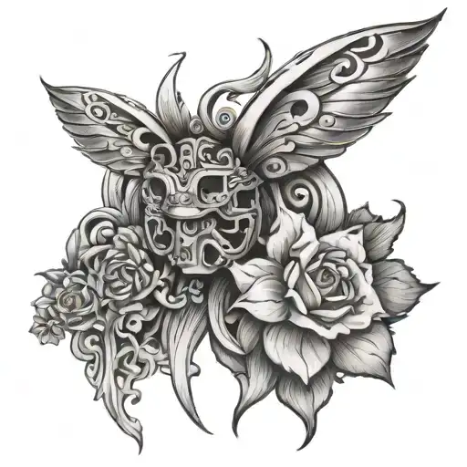 Chrome tattoo design idea