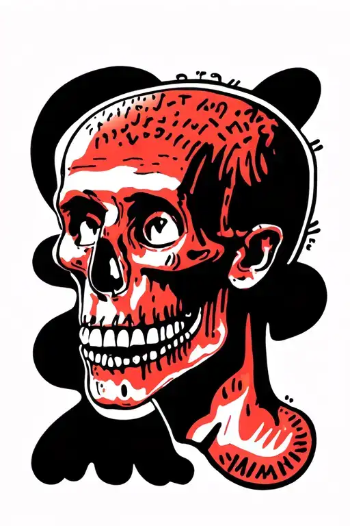 keith haring style tattoo design idea
