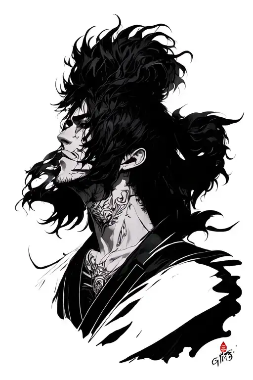 Solo Leveling anime sung jin woo and igris tattoo design idea