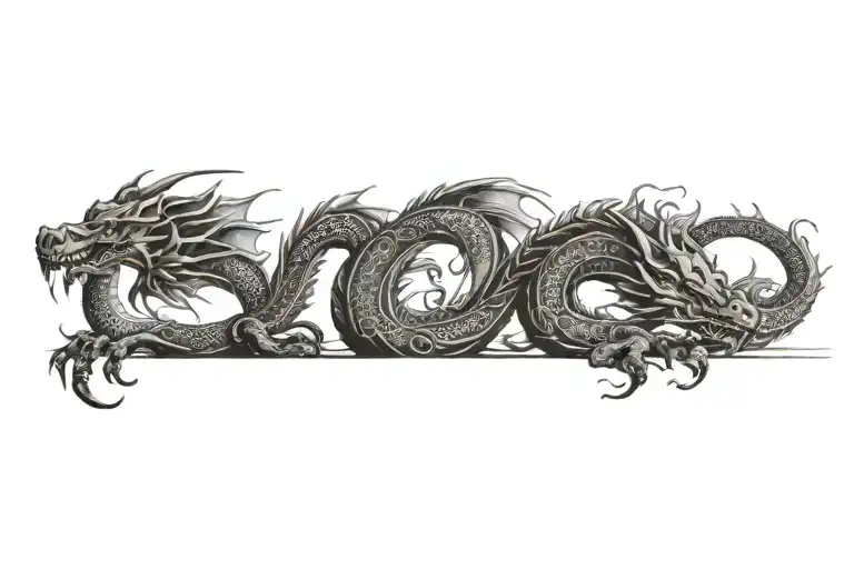 dragon tattoo design idea