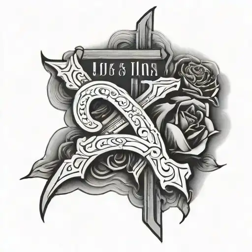 3 crosse john 13:7 tattoo design idea