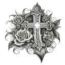 3 crosse john 13:7 tattoo design idea