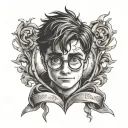 Small Harry Potter tattoo design idea