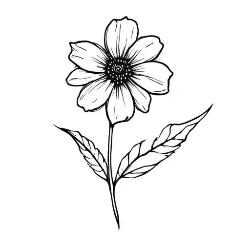Flower FORCE OF CHARACTER tattoo design idea