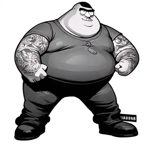 Peter griffin high tattoo design idea
