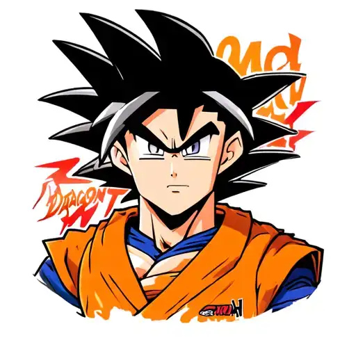 riley freeman dressed like dragon ball z tattoo design idea