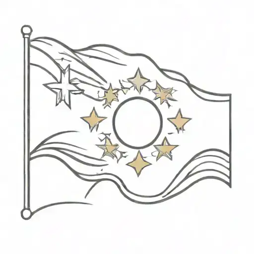 Filipino flag tattoo design idea