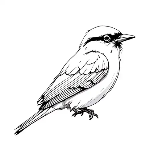 minimalist shrike tattoo inspired by hozier's song "shrike" tattoo design idea