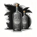 Bombay sapphire gin bottle labled XXX tattoo design idea