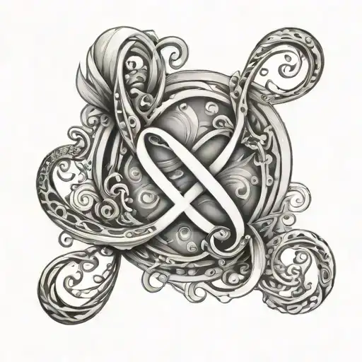 infinity symbol with name Corrie tattoo design idea