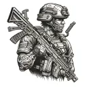 Army Ranger tattoo design idea