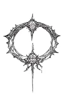 maliketh from elden ring tattoo design idea