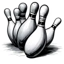 Bowling Pin tattoo design idea