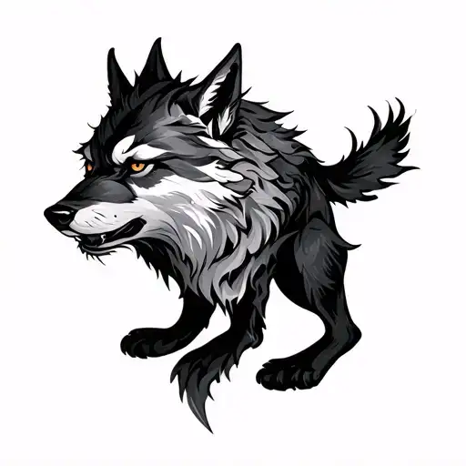 Fenrir tattoo design idea