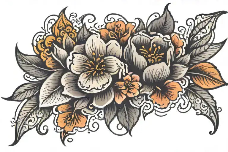 a wrist cover up tattoo flower blooms tattoo design idea