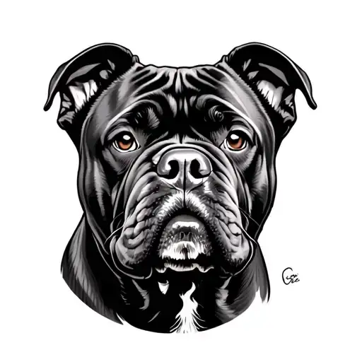 Cane Corso tattoo design idea