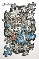 Autism, puzzle piece tattoo design idea