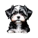 Cavachon tattoo design idea
