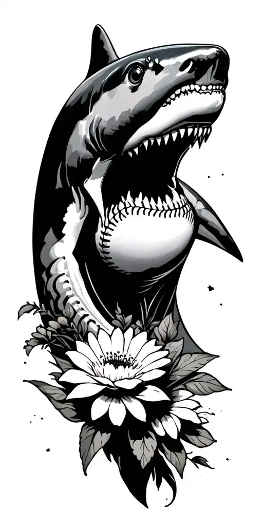 sharks, softball, travel, waves, flowers, star wars tattoo design idea