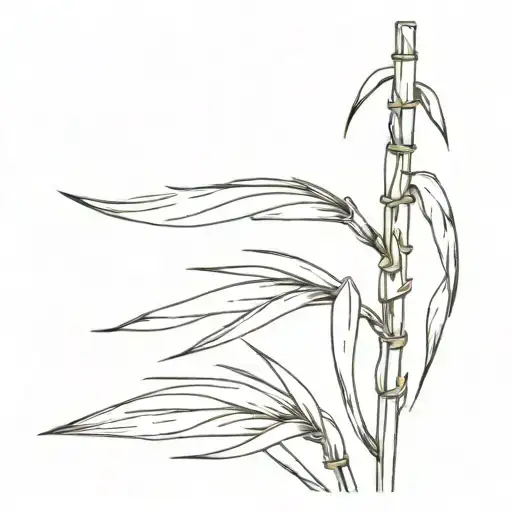 sugar cane tattoo design idea