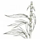 sugar cane tattoo design idea