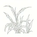 sugar cane tattoo design idea