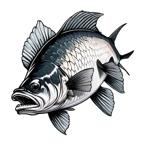 Barramundi tattoo design idea