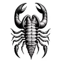 Scorpio Libra and Aries all together symbolizing tattoo design idea