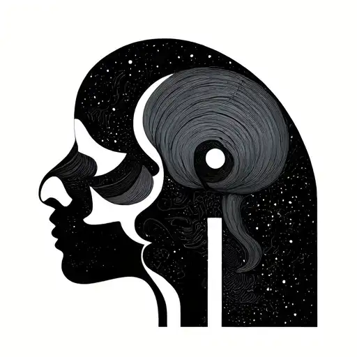 minimalist inspired by my life and my values, loyalty sharing present moment. with shapes in an abstract way tattoo design idea