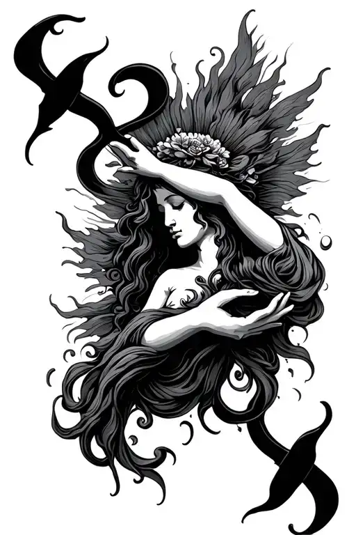 hallelujah flowing like tattoo design idea