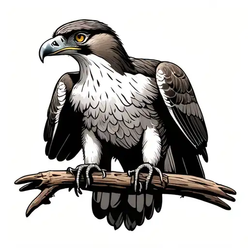 osprey Americana tattoo design idea