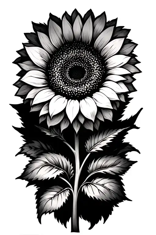 sunflower tattoo Brianna integrated in tattoo.  tattoo design idea