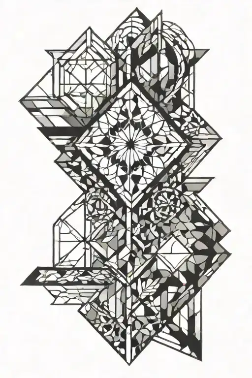 Stained Glass tattoo design idea