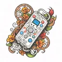 wii remote tattoo design idea