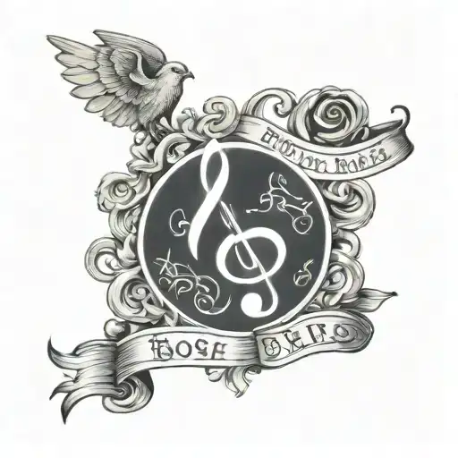 Design a tattoo that pays homage to Böhse Onkelz's music by incorporating subtle references to their lyrics and album artwork in a unique and creative way tattoo design idea