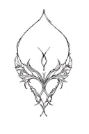 Labia tattoo design idea