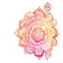 henna inspired patterns tattoo design idea