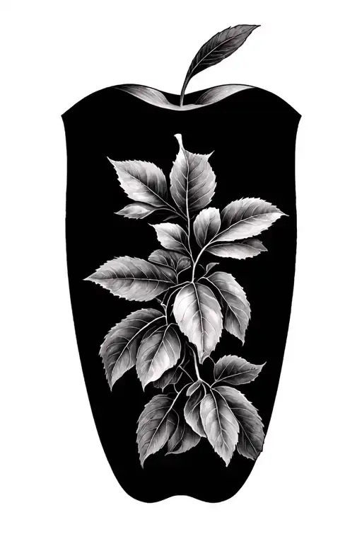apple tree tattoo design idea