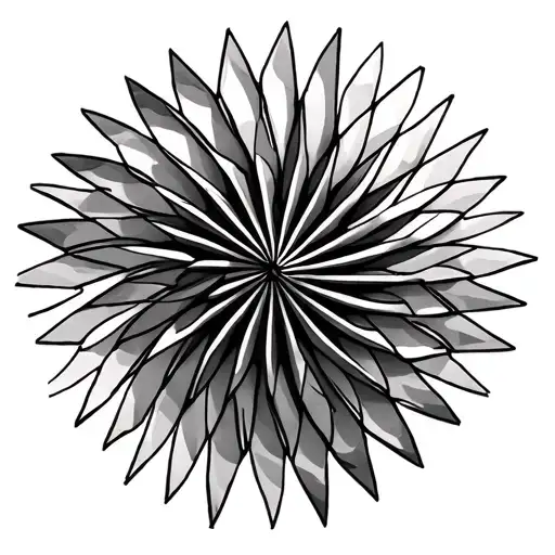 pinwheel 3d in sand dune tattoo design idea