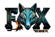 "Fox Box" "Fox Box" "Fox Box" Words "Fox Box". Mechanical Fox head made out of  battery elements. tattoo design idea